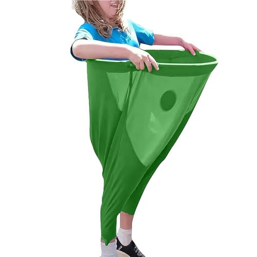Oma-Hosen-Spiel, Oma-Hof-Spiel-Sets, freakige Partyspiele, Hose mit 2 Hüpfbällen, Hofspiele, Feld-Familientreffen, Outdoor-Spiele-Sets (grün) von Generisch