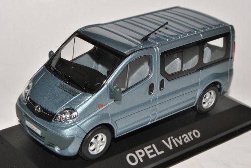 Generisch Opel Vivaro Transporter Personen Blau Grau Ab 2001 1/43 Minichamps Modell Auto von Generisch