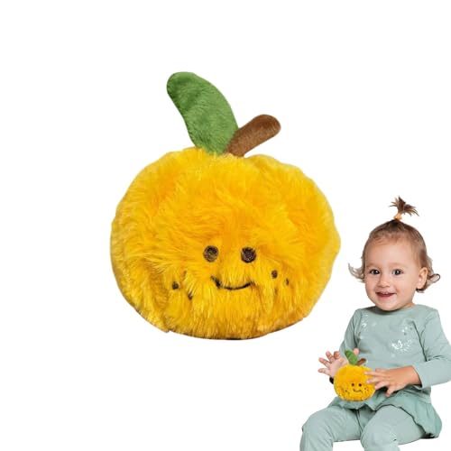Orange Plüsch, gefüllter Orange - Simulation schälbar Fruchtquetschern,Mandarine Stress entfernen weich orange süßes geburtstagsspielzeug für Kid erwachsen von Generisch