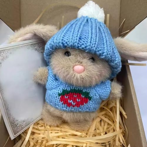 OsterMinis Häschen Zum Umarmen, Kleines Häschen, Süßes Ostergeschenk, Kleines Kaninchen-Stofftier, Plüsch Taschen Umarmungshäschen Mit Strickmütze Und Karten, Handgefertigtes Gehäkeltes Kaninchen OsterMinis Häschen Zum Umarmen, Kleines Häschen, Süßes Ostergeschenk, Kleines Kaninchen-Stofftier, Plüsch Taschen Umarmungshäschen Mit Strickmütze Und Karten, Handgefertigtes Gehäkeltes Kaninchen von Generisch