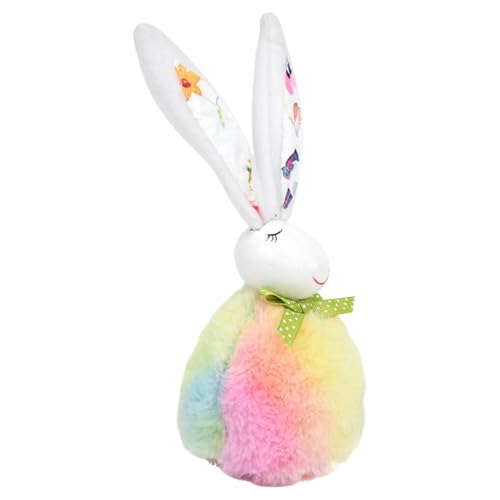 Osterhasen-Plüschpuppe, 10 x 22 cm, bunte große Ohren-Dekoration, bezaubernde, lustige Tier-Tischdekoration, Dekoration für den Innenbereich, Frühlings-Themenparty-Zubehör Osterhasen-Plüschpuppe, 10 x 22 cm, bunte große Ohren-Dekoration, bezaubernde, lustige Tier-Tischdekoration, Dekoration für den Innenbereich, Frühlings-Themenparty-Zubehör von Generisch