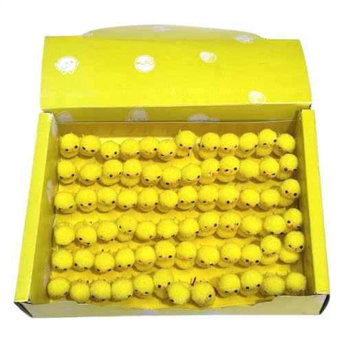 Osterküken | Bequeme & niedliche Osterküken | Kleine Küken für Osterhaube Basteln Osterplüsch für Kinder, Familie, Freunde und Erwachsene von Generisch