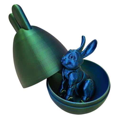Ostern 3D-gedrucktes Spielzeug,Osterspielzeug im Ei | Ei-Spielzeug, Flexibles Gelenk-Kaninchen-Zappelspielzeug,Artikulierte Osterornamente aus Kristall, Heimdekoration für Schreibtisch und Zuhause Ostern 3D-gedrucktes Spielzeug,Osterspielzeug im Ei | Ei-Spielzeug, Flexibles Gelenk-Kaninchen-Zappelspielzeug,Artikulierte Osterornamente aus Kristall, Heimdekoration für Schreibtisch und Zuhause von Generisch
