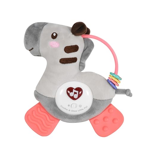 Ostern Für Kleinkind-Jungen-Korb für Neugeborene, Baby-Beißspielzeug, Baby- 0–6 Monate, mit, Kinderwagen- Kinderbett- mit Haken, Plüsch-Musikspielzeug Tiergeräuschspielzeug (Grey, One Size) von Generisch