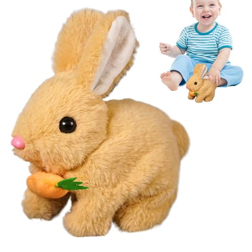 Osterplüsch Kaninchenspielzeug, Stofferbunny for Girls | Gefüllte tierweiche Plüschspielzeug realistisch,Interaktives Spiel süße Puppen, Springen und Schütteln von Ohrenkaninchen, Bildungsspielzeug fü Osterplüsch Kaninchenspielzeug, Stofferbunny for Girls | Gefüllte tierweiche Plüschspielzeug realistisch,Interaktives Spiel süße Puppen, Springen und Schütteln von Ohrenkaninchen, Bildungsspielzeug fü von Generisch