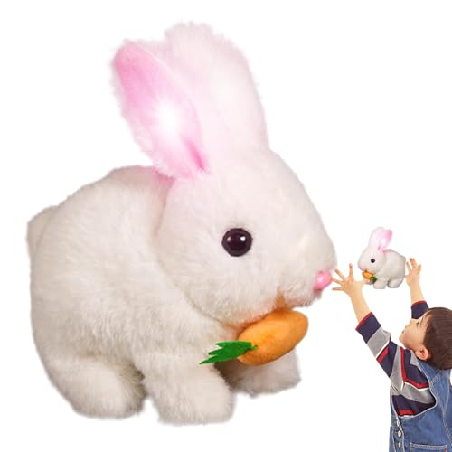 Osterplüsch Kaninchenspielzeug, Stofferbunny for Girls - Osterhase weiche Puppenplüschspielzeug,Interaktives Spiel süße Puppen, Springen und Schütteln von Ohrenkaninchen, Bildungsspielzeug für Mädchen Osterplüsch Kaninchenspielzeug, Stofferbunny for Girls - Osterhase weiche Puppenplüschspielzeug,Interaktives Spiel süße Puppen, Springen und Schütteln von Ohrenkaninchen, Bildungsspielzeug für Mädchen von Generisch