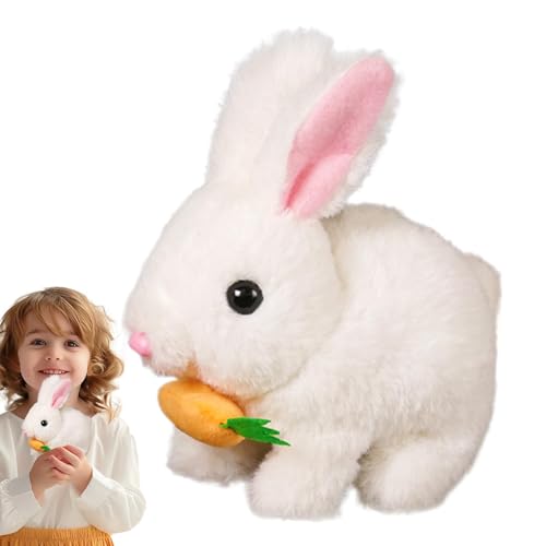 Osterplüsch Kaninchenspielzeug, Stofferbunny for Girls | Osterhase weiche Puppenplüschspielzeug | Interaktives Spiel süße Puppen, Springen und Schütteln von Ohrenkaninchen, Bildungsspielzeug für Mädch Osterplüsch Kaninchenspielzeug, Stofferbunny for Girls | Osterhase weiche Puppenplüschspielzeug | Interaktives Spiel süße Puppen, Springen und Schütteln von Ohrenkaninchen, Bildungsspielzeug für Mädch von Generisch