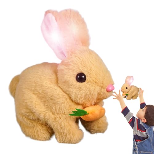 Osterplüsch Kaninchenspielzeug, Stofferbunny for Girls | Weiche Puppengefüllte Tierplüschspielzeug,Interaktives Spiel süße Puppen, Springen und Schütteln von Ohrenkaninchen, Bildungsspielzeug für Mädc Osterplüsch Kaninchenspielzeug, Stofferbunny for Girls | Weiche Puppengefüllte Tierplüschspielzeug,Interaktives Spiel süße Puppen, Springen und Schütteln von Ohrenkaninchen, Bildungsspielzeug für Mädc von Generisch