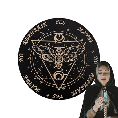 Ouija Brettspiel - Holz Pendelbrett | Wahrsagespielzeug | Planchette Brett | Metaphysische Planchette Nachrichtentafeln | Wahrsagewerkzeuge Holz | Hexerei Altarzubehör von Generisch