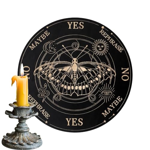 Ouija Spirit Board, Pendelbrett für Wahrsagerei | Metaphysische Planchette-Nachrichtentafeln aus mit Buchstaben,Spirit Decorations Ouija-Brettspiel für Mottopartys und Zusammenkünfte von Generisch