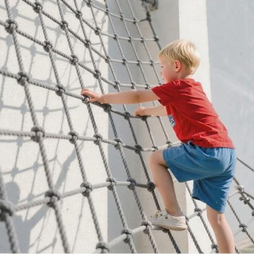 Outdoor Kletternetz für Kinder - 1 m x 2 m Spielplatz-Cargo-Netz, Seilleiter-Schaukel für Hinterhof-Kletterrahmen, Hindernislauf, Baumfestung, Campingspaß Outdoor Kletternetz für Kinder - 1 m x 2 m Spielplatz-Cargo-Netz, Seilleiter-Schaukel für Hinterhof-Kletterrahmen, Hindernislauf, Baumfestung, Campingspaß von Generisch
