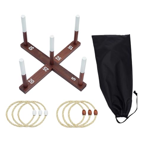 Outdoor Ring Toss Toy - Perlen -Wurfspiel -Kit, Kompakte Reisebühne Für Spielausrüstung | Unterhaltsame Aktivität Für Rasenpool -Pool -Schule Picknick Camping Family Gethering Summer Children Teen Kle von Generisch