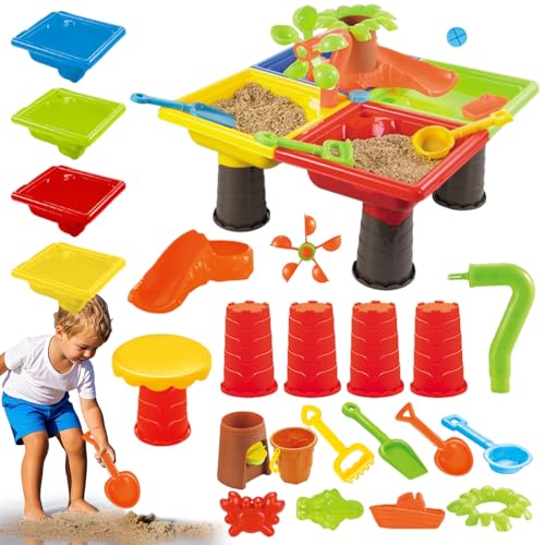Outdoor Sensory Table,Wasser Und Sand Spieltisch Für Kinder | Interaktives Spielzeug Für Draußen Sommer Garten Camping Party Outdoor Sensory Table,Wasser Und Sand Spieltisch Für Kinder | Interaktives Spielzeug Für Draußen Sommer Garten Camping Party von Generisch