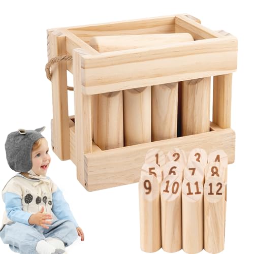 Outdoor-Wurfspiel, Wikinger-Schachspiel, lustiges Outdoor-Hofspiel |Wurfspiel-Set in Hinterhofgröße - Holz-Rasenspielset, sicheres Wikinger-Schachspiel für Kinder ab 3 Jahren, Garten-Rasenstrand im F Outdoor-Wurfspiel, Wikinger-Schachspiel, lustiges Outdoor-Hofspiel |Wurfspiel-Set in Hinterhofgröße - Holz-Rasenspielset, sicheres Wikinger-Schachspiel für Kinder ab 3 Jahren, Garten-Rasenstrand im F von Generisch