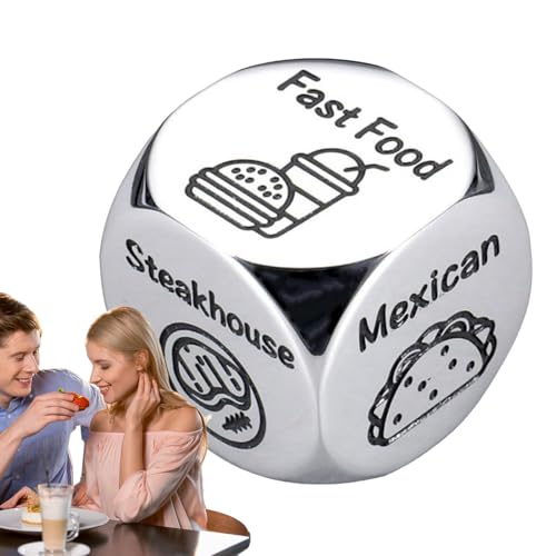 PAUPLE TECLICT DICE - Date Night Game mit Lebensmittel- und Aktivitätsauswahl | Romantisches Abendessen Würfel für ihn und sie | Tragbares Beziehungsgeschenk für Freund/Freundin, Jubiläum oder PAUPLE TECLICT DICE - Date Night Game mit Lebensmittel- und Aktivitätsauswahl | Romantisches Abendessen Würfel für ihn und sie | Tragbares Beziehungsgeschenk für Freund/Freundin, Jubiläum oder von Generisch