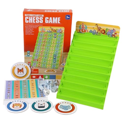 Pädagogische Checker -Spiel - Animal Checkers Family Brettspiel | Interaktives Lernspielzeug für Kinder für Eltern-Kind-Interaktion Kindergarten Klassenzimmer Partyspiele, 7.99x7.09x9.84 Zoll Pädagogische Checker -Spiel - Animal Checkers Family Brettspiel | Interaktives Lernspielzeug für Kinder für Eltern-Kind-Interaktion Kindergarten Klassenzimmer Partyspiele, 7.99x7.09x9.84 Zoll von Generisch
