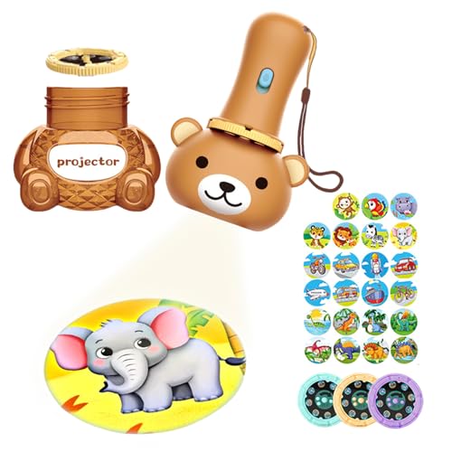Pädagogisches Lernen Nachtlicht | Bären-Form-Projektorlampe mit 24 Mustern | Kids Nightlight Toy für Schlafzimmer, Geburtstag, Weihnachten, Neujahr, Kindergarten, frühe Bildung, Schlafhilfe Pädagogisches Lernen Nachtlicht | Bären-Form-Projektorlampe mit 24 Mustern | Kids Nightlight Toy für Schlafzimmer, Geburtstag, Weihnachten, Neujahr, Kindergarten, frühe Bildung, Schlafhilfe von Generisch