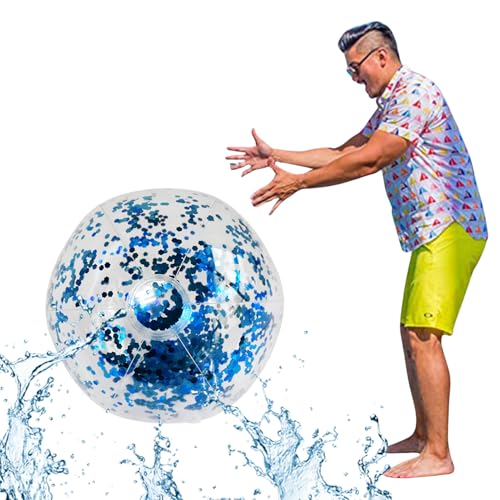 Pailletten-Wasserball, Aufblasbarer Wasserball mit Konfetti,Transparentes Glitzer-Schwimmbad-Spielzeug, faltbares Design, Outdoor-Spielzeug für Sommerpartys, Dekorationen Pailletten-Wasserball, Aufblasbarer Wasserball mit Konfetti,Transparentes Glitzer-Schwimmbad-Spielzeug, faltbares Design, Outdoor-Spielzeug für Sommerpartys, Dekorationen von Generisch