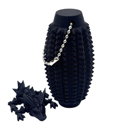 Pain Stimming Fidget Keychain | Spiky Keyring Sensory Toys | 3D-Gedruckter Diamantdrache Schlüsselanhänger Stacheln Griffstimulation | Pain-Stimming-Fidget Roller Spielzeug für Erwachsene von Generisch