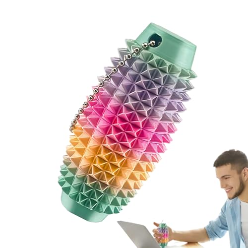 Pain Stimming Fidgets | 3.14in Schmerz Spiky Fidget Toy | 3D -Gedruckter Spiky Grippie Stim Keychain | Ovale Schmerzen Stim Zappern Keyring | Roller Massage Sensorisches Stressabbau Spielzeug Pain Stimming Fidgets | 3.14in Schmerz Spiky Fidget Toy | 3D -Gedruckter Spiky Grippie Stim Keychain | Ovale Schmerzen Stim Zappern Keyring | Roller Massage Sensorisches Stressabbau Spielzeug von Generisch