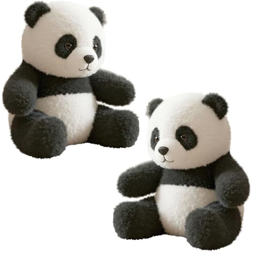 Panda Kuscheltier Stofftier, Niedliches Plüschtier - Roter Panda Sitzt mit offenen Armen, Intelligentes und süßes Bild, Weiches Gefühl, für Jungen und Mädchen (2 Stück) von Generisch
