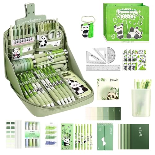 Panda Schreibwaren-Set – niedliches Tier-Design, lustige Schreibwerkzeuge, kreatives Zeichenzubehör, dekoratives Lernset, Bleistift-Lineal, Beutel-Set für Schüler mit Schule, Kinder, Lerner Panda Schreibwaren-Set – niedliches Tier-Design, lustige Schreibwerkzeuge, kreatives Zeichenzubehör, dekoratives Lernset, Bleistift-Lineal, Beutel-Set für Schüler mit Schule, Kinder, Lerner von Generisch