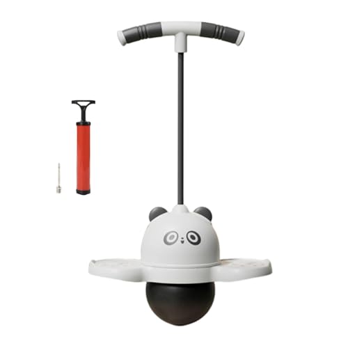 Panda Springen Nonrutschpanda Formfarbe LED-Leuchten Ball | Jumping Stick Balance Board Für Kinder Im Freien Geburtstag Neujahr Weihnachten Ostern von Generisch