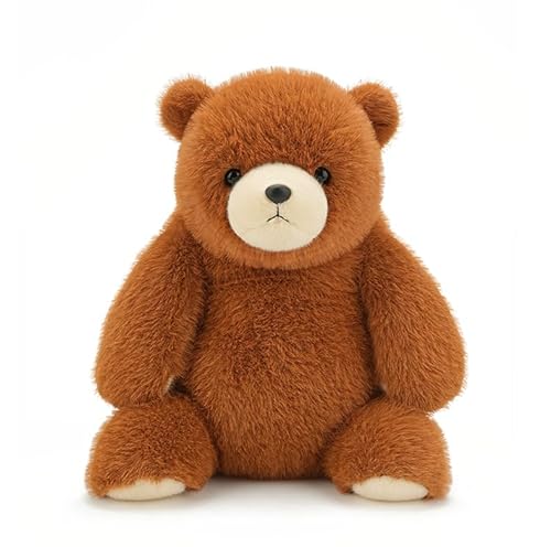 Panda-Stofftier, ultraweiches Panda-Plüschtier zur emotionalen Unterstützung und zum Stressabbau, realistisches Panda-Geschenk für Erwachsene und Jugendliche,45CM,Brown Bear von Generisch