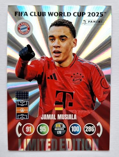 Panini Adrenalyn XL Club World Cup 2025 - Jamal Musiala FC Bayern München Limited Edition Trading Card NEU Panini Adrenalyn XL Club World Cup 2025 - Jamal Musiala FC Bayern München Limited Edition Trading Card NEU von Generisch