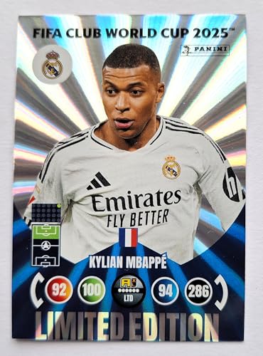 Panini Adrenalyn XL FIFA Club World Cup 2025 Limited Edition Trading Cards (Mbappé) von Generisch