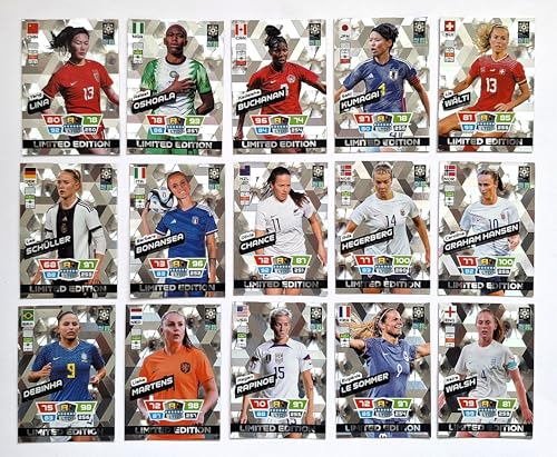 Panini Adrenalyn XL Womens World Cup 2023 - Set 15 Trading Cards Limited Edition Panini Adrenalyn XL Womens World Cup 2023 - Set 15 Trading Cards Limited Edition von Generisch
