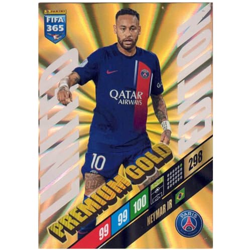 Panini FIFA 365 Karten 2024 - Trading Cards - Sammelkarten - Limited Edition Card - Auswahl (Neymar Jr - Premium Gold) von Generisch
