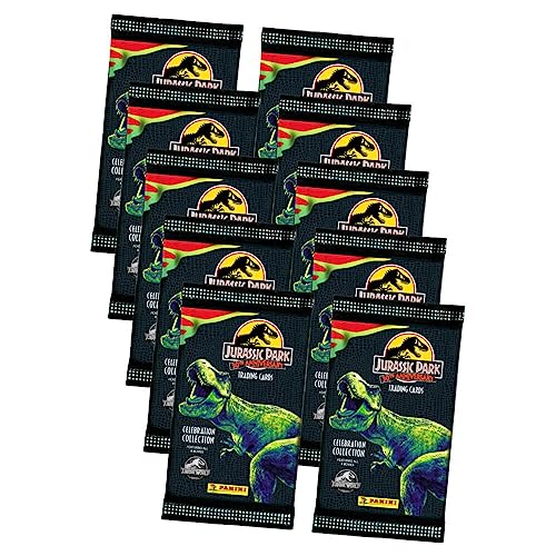Panini Jurassic Park Karten - 30TH Anniversary Trading Cards (2023) - 10 Booster Sammelkarten von Generisch