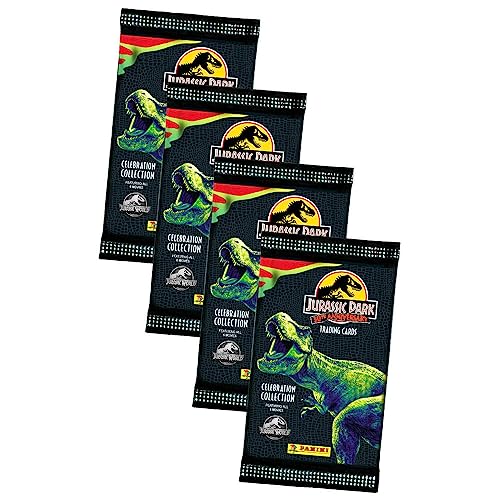 Panini Jurassic Park Karten - 30TH Anniversary Trading Cards (2023) - 4 Booster Sammelkarten von Generisch