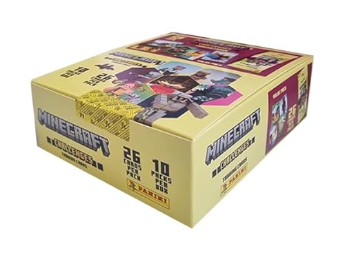 Panini Minecraft Trading Cards Serie 4 „Challenges / 1x Fat Pack Display je 10x Fat Pack Booster Value Pack (Deutsche Version) von Generisch