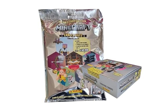 Panini Minecraft Trading Cards Serie 4 „Challenges / 1x Starterpack + 1x Display je 18x Booster (Deutsche Version) von Generisch