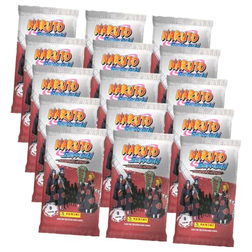 Panini Naruto Shippuden Karten - Akatsuki Attack Trading Cards (2024) - Sammelkarten - 15 Booster von Generisch