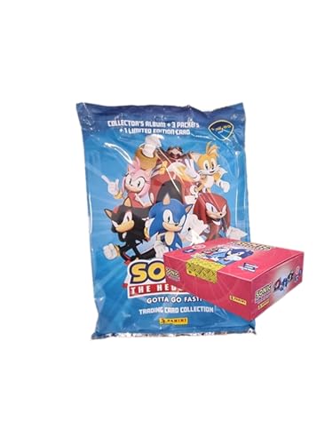 Panini Sonic The Hedgehog Trading Cards - 1x Starterpack + 1x Display je 18x Booster Packs (Deutsche Version) von Generisch
