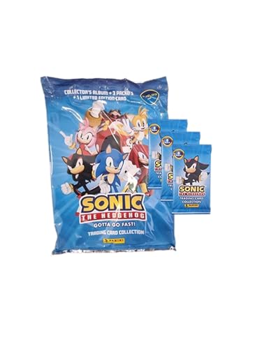 Panini Sonic The Hedgehog Trading Cards - 1x Starterpack + 3X Booster Packs (Deutsche Version) von Generisch