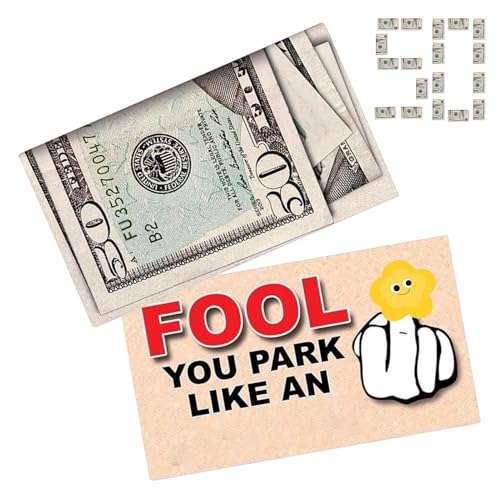 Parkplatz Streich Karten, Bad Parkers 50 Dollar Bill Gag, Realistische Fade-Resistant Paper Joke Requisiten für Schule, Garage, Einkaufszentrum, Rasen, Straßenrand, lustige Streiche, Party, Humor Parkplatz Streich Karten, Bad Parkers 50 Dollar Bill Gag, Realistische Fade-Resistant Paper Joke Requisiten für Schule, Garage, Einkaufszentrum, Rasen, Straßenrand, lustige Streiche, Party, Humor von Generisch
