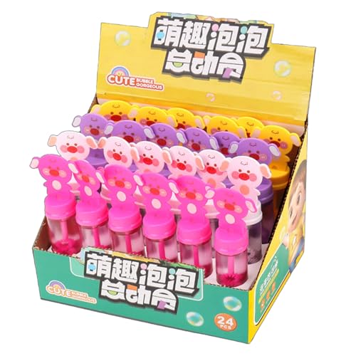 Party Blasenstäbe, Bubble -Zauberstäbe für Kinder,24-Pieces Children Bubble Blower Game Toys | Lustige Outdoor -Partyvorräte für Strandgarten Hinterhof Swimmingpool von Generisch
