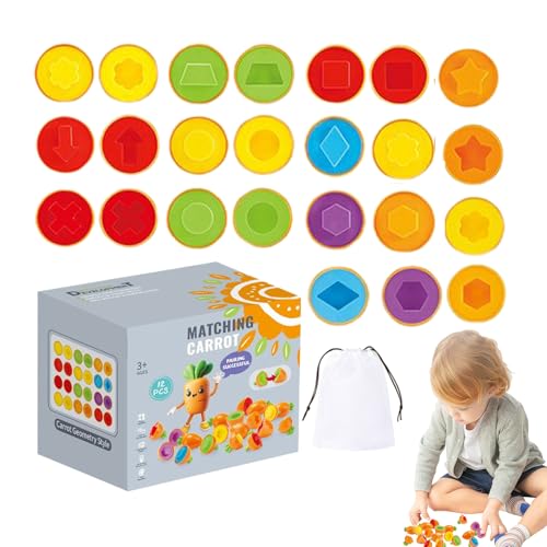 Passende Eier – Geschenk für Partys, sensorisches Spiel, geometrische Formen, Lernspiel für Kinder, Ostern, Geburtstag, kognitive Fähigkeiten, Klassifizierungsaktivitäten von Generisch