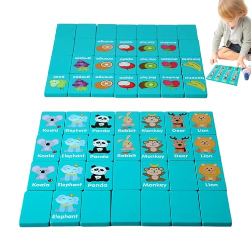 Passende Kartenspiel - Frühes Puzzlespielzeug | Memory Card -Matching -Spiel, Aktivitäten für Fähigkeiten für Kinder für Kinder für Vorschuldauerparty -Party -Reiseschule Bildungsspaß Kognitiver Spiel Passende Kartenspiel - Frühes Puzzlespielzeug | Memory Card -Matching -Spiel, Aktivitäten für Fähigkeiten für Kinder für Kinder für Vorschuldauerparty -Party -Reiseschule Bildungsspaß Kognitiver Spiel von Generisch