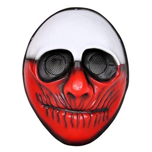 Payday Marauders Cosplay Maske GFK Vollgesichtsmaske Halloween Party Kostüm Maske Requisiten (Wolf) von Generisch