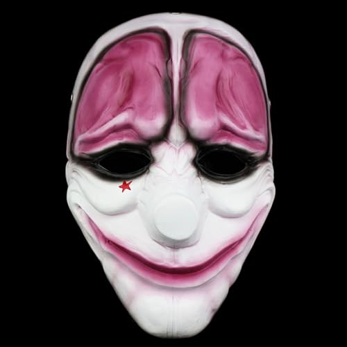 Payday Marauders Cosplay Maske Harz Spiel Party Halloween Kostüm Maske Requisiten für Erwachsene (Hoxton Maske) von Generisch