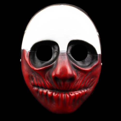 Payday Marauders Cosplay Maske Harz Spiel Party Halloween Kostüm Maske Requisiten für Erwachsene (Wolfmaske) von Generisch