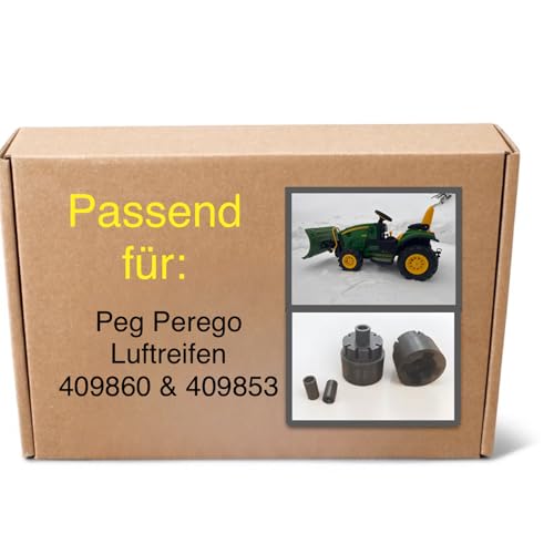 Peg Perego Adapter für Rolly Toys Luftreifen 409860 & 409853 auf John Deere Ground Force und Ground Loader - 2 Adapter für hinten und 2 Abstandshülsen für vorne - Ab 3 Jahre - Outdoor - Metall Peg Perego Adapter für Rolly Toys Luftreifen 409860 & 409853 auf John Deere Ground Force und Ground Loader - 2 Adapter für hinten und 2 Abstandshülsen für vorne - Ab 3 Jahre - Outdoor - Metall von Generisch
