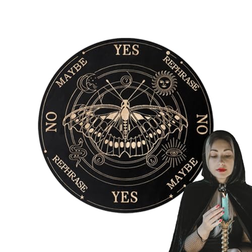 Pendelbrett Für Wahrsagerei | Spiritismus Bretter Mit Buchstaben Holz Zeiger - Ouija Brettspiel Wahrsagung Für Anfänger & Freunde von Generisch