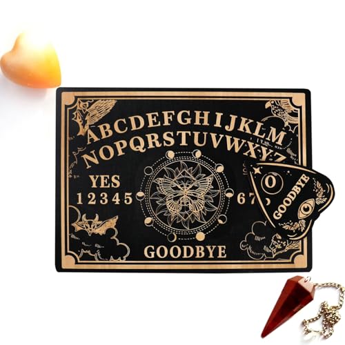 Pendelbrett - Mystische Kristallwinder -Pendel -Halskette für die Wahrsagung | Pendulum Board Wirchsing Tilt Tool | witchcraftt Altar Supplies Kit ideal für Meditati Pendelbrett - Mystische Kristallwinder -Pendel -Halskette für die Wahrsagung | Pendulum Board Wirchsing Tilt Tool | witchcraftt Altar Supplies Kit ideal für Meditati von Generisch