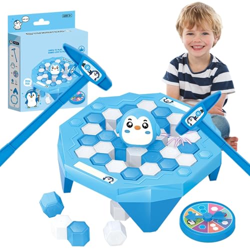Penguin Break Ice Brettspiel - Knock Block Puzzle Table Game, Save Penguin On Ice, Lustiges Familienspiel Für Kindertag, Kinder Eisblockspiel Für Familienunterhaltung Und Kinderspieltime von Generisch